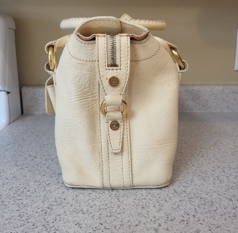 Celine GASO/36 Cream Manila Leather Bag/Tote With Dust Bag - Picture 4 of 11